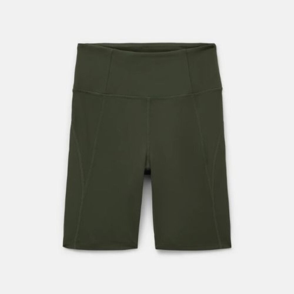 Girlfriend Collective Dark Green Terrace High-Rise Bike Short Small 51859